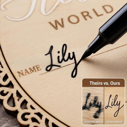 Hello World Baby Announcement Plaque, Wooden Newborn Sign, Hospital Photo Prop, Birth Announcement Decor, Nursery Room Decoration (D31) in Kuwait