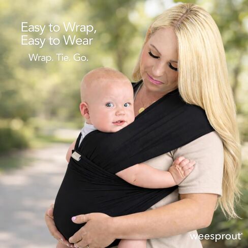 WeeSprout Baby Wraps Carrier - Perfect Child Sling for Newborn and Infant, Enhances Bonding, Soft and Breathable, Ideal for Babywearing in Kuwait