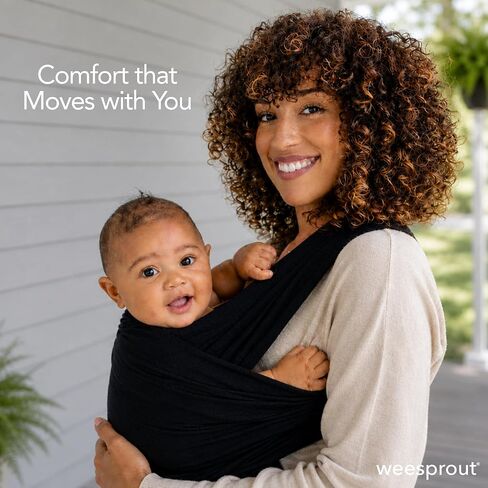 WeeSprout Baby Wraps Carrier - Perfect Child Sling for Newborn and Infant, Enhances Bonding, Soft and Breathable, Ideal for Babywearing in Kuwait