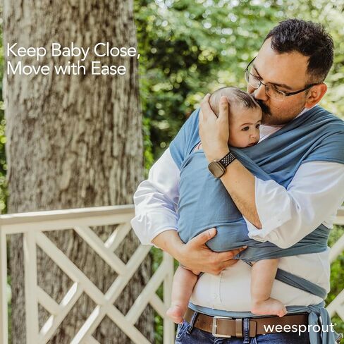 WeeSprout Baby Wraps Carrier - Perfect Child Sling for Newborn and Infant, Enhances Bonding, Soft and Breathable, Ideal for Babywearing in Kuwait