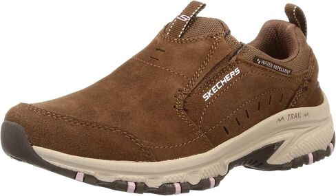 Skechers Women's Hillcrest Nature Walk | Laceless fit trail walking, Suede leather upper, Memory Foam Insole, Water Repellent in Kuwait