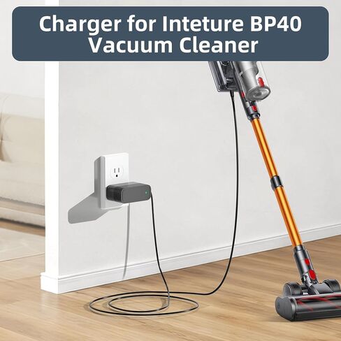 Charger Adapter for Inteture BP40 Vacuum Cleaner, Replacement Power Supply for 29.6V 2200mAh, Compatible with BP40 600W 50Kpa Cordless Stick Vac, 5.9FT Power Cord in Kuwait