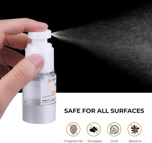 K&F CONCEPT 9-in-1 Camera Lens Cleaning Kit for DSLR, Filters, Phone, Tools | Strong Blower,Safe Cleaning Solution,Anti-Static Lint-Free Pen,Portable Microfiber Cleaning Cloth Multi Device Use,MK07 in Kuwait
