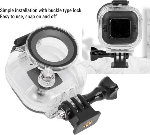 GOWENIC Water Proof Case for, Transparent PC Camera Protective Dive Case, 50m 164ft Underwater Housing, Shock and Scratch Protection for Diving Surfing Skiing in Kuwait