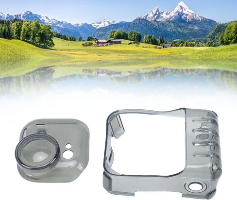 Fit Action Camera TPU Protective Case with Lanyard for Matte Black Lens Cover in Kuwait