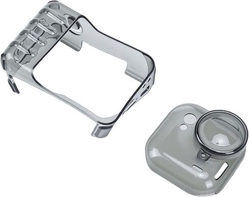 Fit Action Camera TPU Protective Case with Lanyard for Matte Black Lens Cover in Kuwait