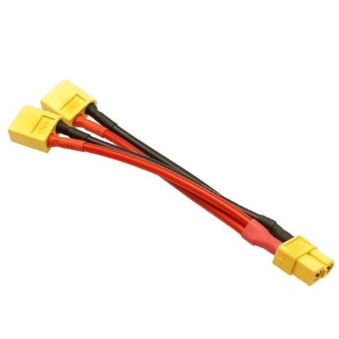 XT60 Parallel Connector Cable Dual Extension Y Splitter Harness for RC Drone FPV Battery Power Connection in Kuwait
