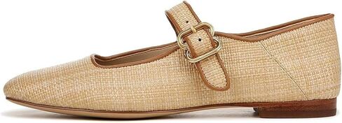 DOEYG Raffia Mary Jane Ballet Flats for Women Square Toe Buckle Strap Ballerina Flats Comfortable Dress Shoes in Kuwait