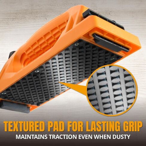 POWERTEC Grab Push Block with Retractable Holder, Anti-Slip Pad & Offset Handle for Improves Control. Ideal for Table Saws, Router Tables, Band Saws, Jointers & Fence Systems (71794) in Kuwait