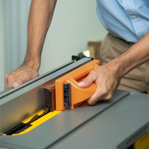 POWERTEC Grab Push Block with Retractable Holder, Anti-Slip Pad & Offset Handle for Improves Control. Ideal for Table Saws, Router Tables, Band Saws, Jointers & Fence Systems (71794) in Kuwait