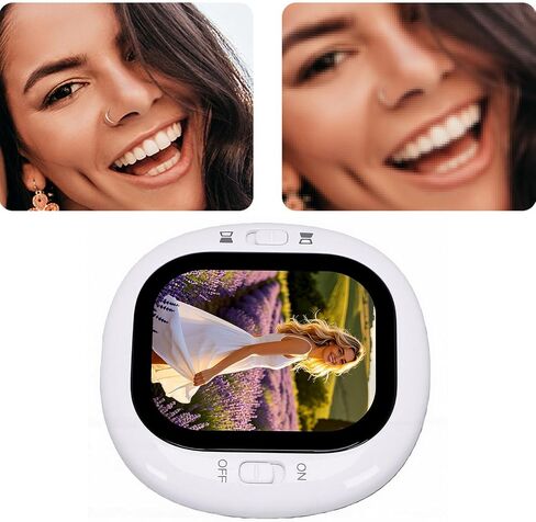 Generic Vlog Selfie Monitor Screen, 2.1 Inch 410x502 Resolution Wired Rear Camera Monitor with No App Setup, for Phone Live Streaming TikTok in Kuwait