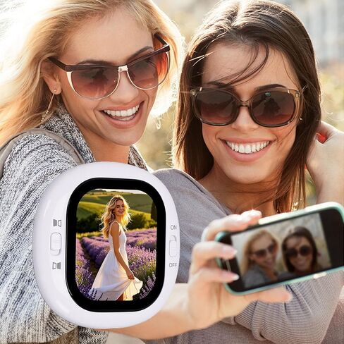 Generic Vlog Selfie Monitor Screen, 2.1 Inch 410x502 Resolution Wired Rear Camera Monitor with No App Setup, for Phone Live Streaming TikTok in Kuwait