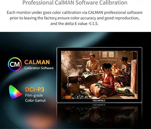 FEELWORLD M101S 10.1" 1200Nit Multi-View Field Monitor Dual 3G-SDI HDMI 2.0 Touch Camera Monitor for Multi-Camera Shooting in Kuwait