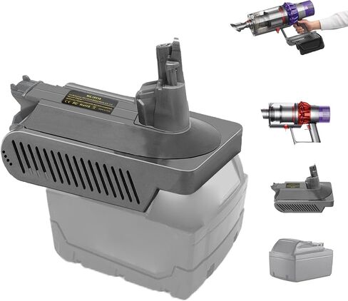 New V8/V7 Battery Adapter Compatible with Dyson V8 Battery Adapter for Milwaukee M18 18V Battery to Dyson V7/V8 Handheld Vacuum Converter for Dyson V7/V8 Series Vacuum Cleaner, with Trigger Lock in Kuwait