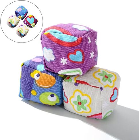 ERINGOGO 4pcs Throwing Sandbag and Family, Cloth Material, Hand-Eye Coordination and Increase Interaction, for Parties and Campgrounds Color in Kuwait
