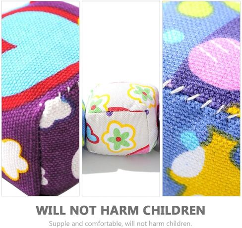 ERINGOGO 4pcs Throwing Sandbag and Family, Cloth Material, Hand-Eye Coordination and Increase Interaction, for Parties and Campgrounds Color in Kuwait
