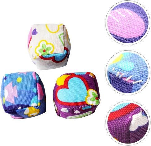 ERINGOGO 4pcs Throwing Sandbag and Family, Cloth Material, Hand-Eye Coordination and Increase Interaction, for Parties and Campgrounds Color in Kuwait