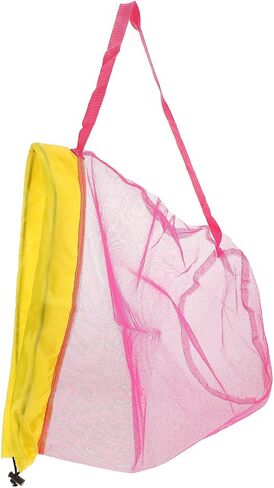 Large Capacity Mesh Beach Bag with Drawstring Closure, Easy to Clean Polyester Net Bag, for Outdoor Adventure and Beach Day Essentials Storage in Kuwait