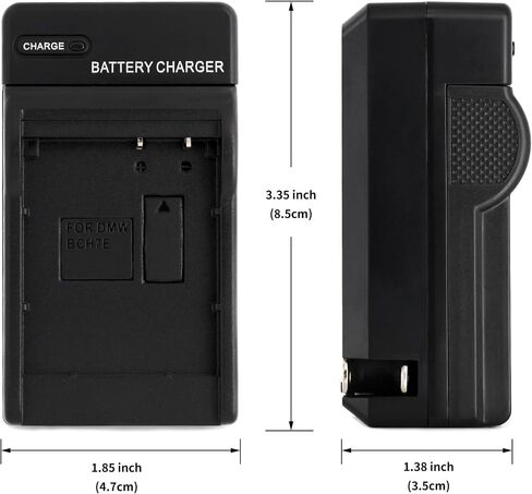 Norifon DMW-BCH7 Wall Charger for Panasonic Lumix DMC-FP1 | Compaitble with Panasonic Lumix DMC-FP2, DMC-FP3, Lumix DMC-FT10, Lumix DMC-TS10 with Foldable Plug in Kuwait
