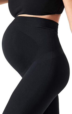 BLANQI Maternity Leggings, Over The Belly Pregnancy Tights, Moderate Support (Medium, Black)… in Kuwait