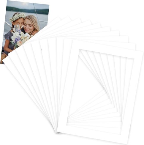 10 Pack Picture Frame Mats, 12x16 Matted to 10x14 Diamond Art Painting Photo Mats, Picture Matting for Diamond Art Painting Pictures Photos Watercolor Artwork, White in Kuwait