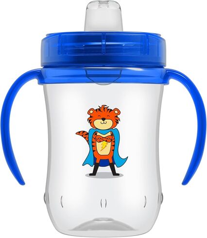 Dr. Brown's Milestones Soft Spout Sippy Cup with Handles, BPA-Free, Pink Rainbow in Kuwait