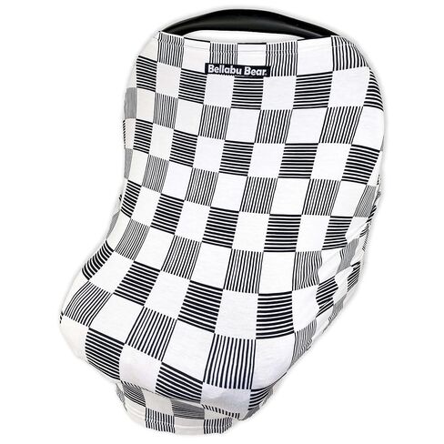 Bamboo 2 in 1 Car Seat & Nursing Cover Stripes in Kuwait
