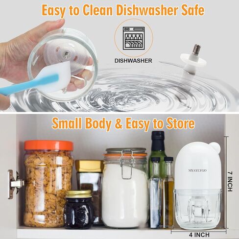 Baby Food Blender, Baby Food Maker & Food Processor, Medium, White | Borosilicate Glass, BPA-Free, Easy to Use & Clean, For Meat, Vegetables, Fruit, Homemade Purees, Baby Feeding Essentials in Kuwait