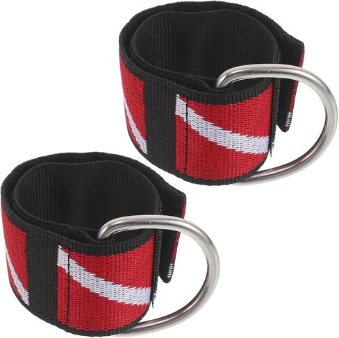 Scuba Diving Wrist Strap Stainless Steel and Nylon Webbing with D Ring 2pcs Adjustable Quick Release Design for Dive Cameras and Diving Accessories for Snorkeling and Swimming in Kuwait
