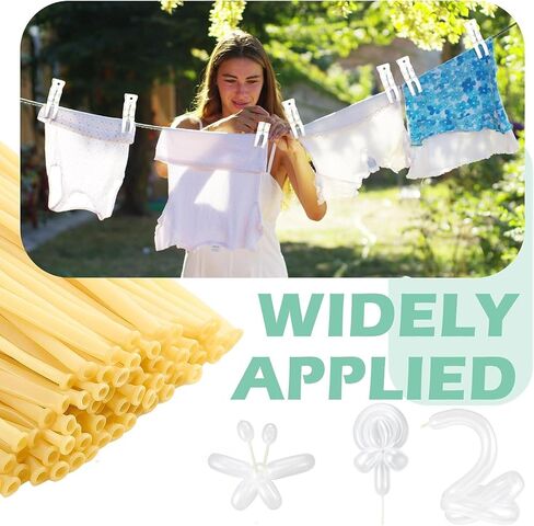 10 Pack Large Balloon Arch Clips Plastic Transparent Backdrop Spring Clamps 3.5 Inch Heavy Duty Clip and 100 Pcs Clear 260 Long Balloons Arch Kit Birthday Decoration Crafts Photography in Kuwait