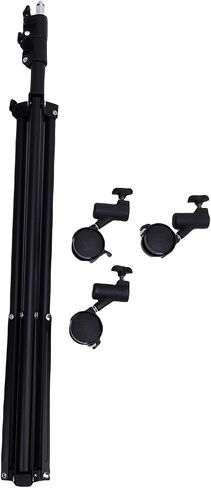 Fabater Photography Light Tripod Stand with Adjustable Height and Casters for Selfies, Video Recording - Metal, Nylon in Kuwait