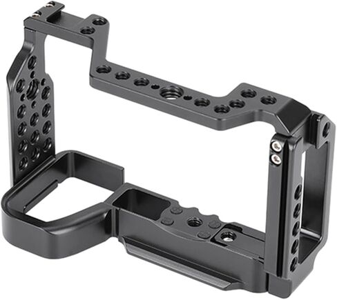 Professional Camera Cage for Sony A6600 T6061 CNC Aluminum Vertical Plate Cold Shoe Mounts & Anti-Shock Design Perfect for Vlogging/Short Videos (YH-A6600 4620) in Kuwait