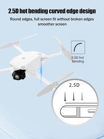 Screen Protector for DJI Lito X1 (3-Pack) | 9H Tempered Glass Film Impact Resistance Anti-Fingerprint High Sensitive in Kuwait