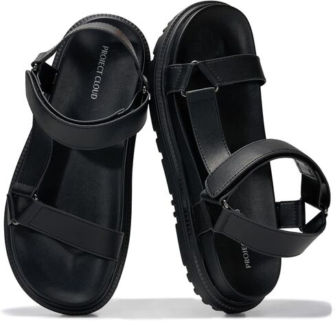 Project Cloud Sandals for Women Adjustable Straps Plush Insole Sandals | Adjustable Straps; Plush Soft Insole; Flexible Upper; Lightweight; Water-Resistant Non-Slip Outsole for Daily Wear in Kuwait