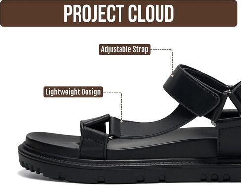 Project Cloud Sandals for Women Adjustable Straps Plush Insole Sandals | Adjustable Straps; Plush Soft Insole; Flexible Upper; Lightweight; Water-Resistant Non-Slip Outsole for Daily Wear in Kuwait