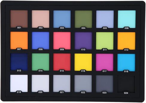 Color Checker, Perfect Camera Color Correction Card with 24 Patches, 5.7" X 4.1" for Photo and Video, Calibration Chart for Photography Video Printing in Saudi Arabia