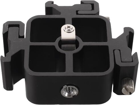 Homoyoyo Triple Cold Shoe Mount Adapter with Three Hot Shoe Interfaces, Alloy Flash Bracket Adapter for Photography and Video Shooting, Versatile Mounting Solution with Quick Installation in Kuwait