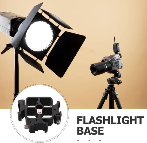 Homoyoyo Triple Cold Shoe Mount Adapter with Three Hot Shoe Interfaces, Alloy Flash Bracket Adapter for Photography and Video Shooting, Versatile Mounting Solution with Quick Installation in Kuwait
