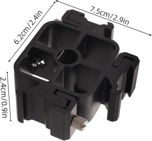 Hot Shoe Mount Adapter Compact and Portable Design with Three-Head Hot Shoe Interfaces , Versatile Alloy Flash Lamp Holder and Monitoring Bracket for Content Creation and Video in Kuwait