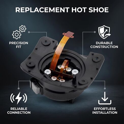Hot Shoe Mount Foot for V1ProS Flash, Replacement Base Bracket ABS Repair Part Flash Hotshoe Adapter for Camera Accessory Connection in Kuwait