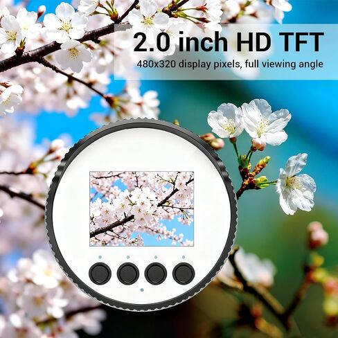 XUMIUZIY WiFi Telescope Camera Eyepiece, 4MP Sensor 2K HD Electronic Eyepiece with 2.0 Inch Screen and APP, for Monocular Binocular Telescope in Kuwait