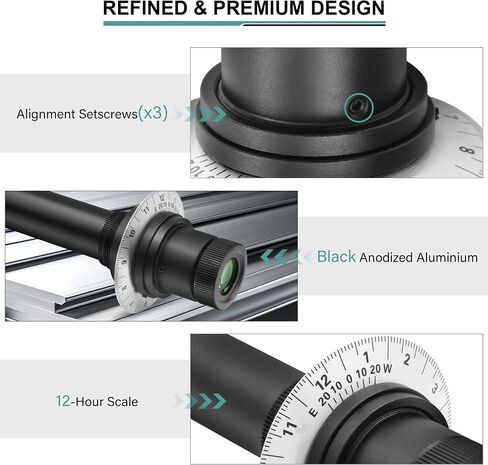 Alstar Bahtinov Mask Focusing Mask FM200mm - Bundle with - Polar Alignment Scope for EQ-5 in Kuwait