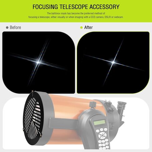 Alstar Bahtinov Mask Focusing Mask FM200mm - Bundle with - Polar Alignment Scope for EQ-5 in Kuwait