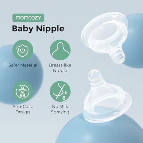 Momcozy Natural Baby Bottle & Momcozy Soft Baby Nipple in Kuwait