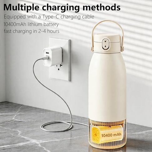 Portable Bottle Warmer for Travel, Fast Heating Milk Warmer On The Go,Temp Control 95°F -131°F,17 OZ Water Warmer for Breast Milk,Long-Lasting Keep Warm Function in Kuwait