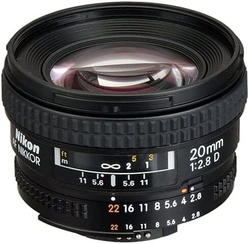 Nikon AF NIKKOR 20mm f/2.8D Lens (1913) + Filter Kit + Cap Keeper + Cleaning Kit in Kuwait