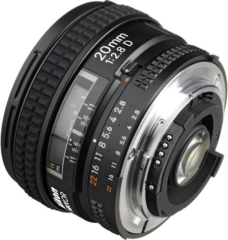 Nikon AF NIKKOR 20mm f/2.8D Lens (1913) + Filter Kit + Cap Keeper + Cleaning Kit in Kuwait