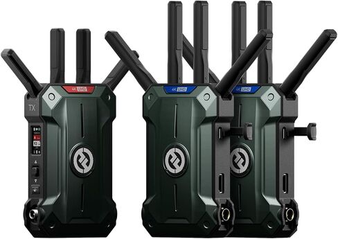 Hollyland Pyro Ultra Wireless Video Transmitter (1TX & 2RX), 4K60 HDMI SDI Low Latency Focus Mode, 4900ft One to Multiple Receivers, TWiFi DFS UVC RTMP for Film Production Live Streaming in Kuwait