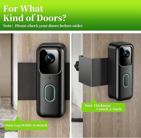 For 2nd Gen Blink Doorbell Mount, Anti-Theft Video Doorbell Mount Bracket for Blink Doorbell Camera(2nd Gen), No Drilling No Sensor Blocking Easy to Install Blink Doorbell Camera Mount in Kuwait