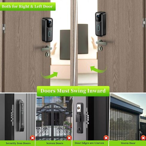 For 2nd Gen Blink Doorbell Mount, Anti-Theft Video Doorbell Mount Bracket for Blink Doorbell Camera(2nd Gen), No Drilling No Sensor Blocking Easy to Install Blink Doorbell Camera Mount in Kuwait